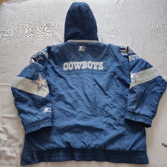 Vintage Dallas Cowboy Starter NFL Jacket, Made in Korea, 90s retro Collectible - Picture 4 of 16